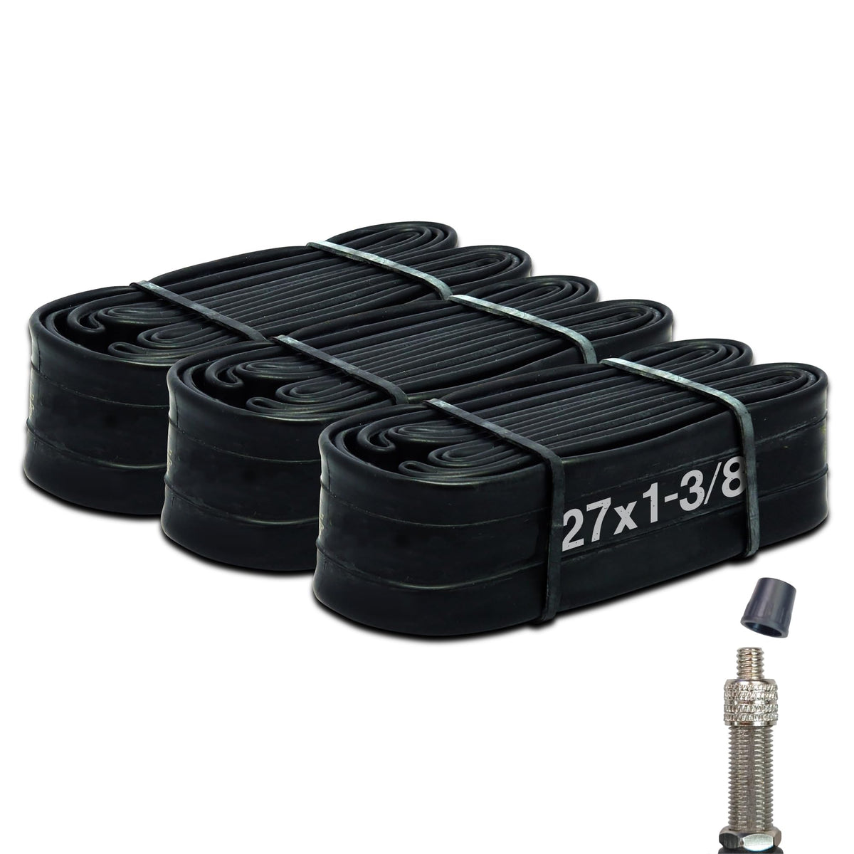 Shinko 64736 Bicycle Tubes, Set of 3, 27 inches (27 x 1-3/8 mm), Front and Rear Plus Spare Tubes, Bicycle Puncture Repair, Mamachari, Light Car, Electric Bicycle
