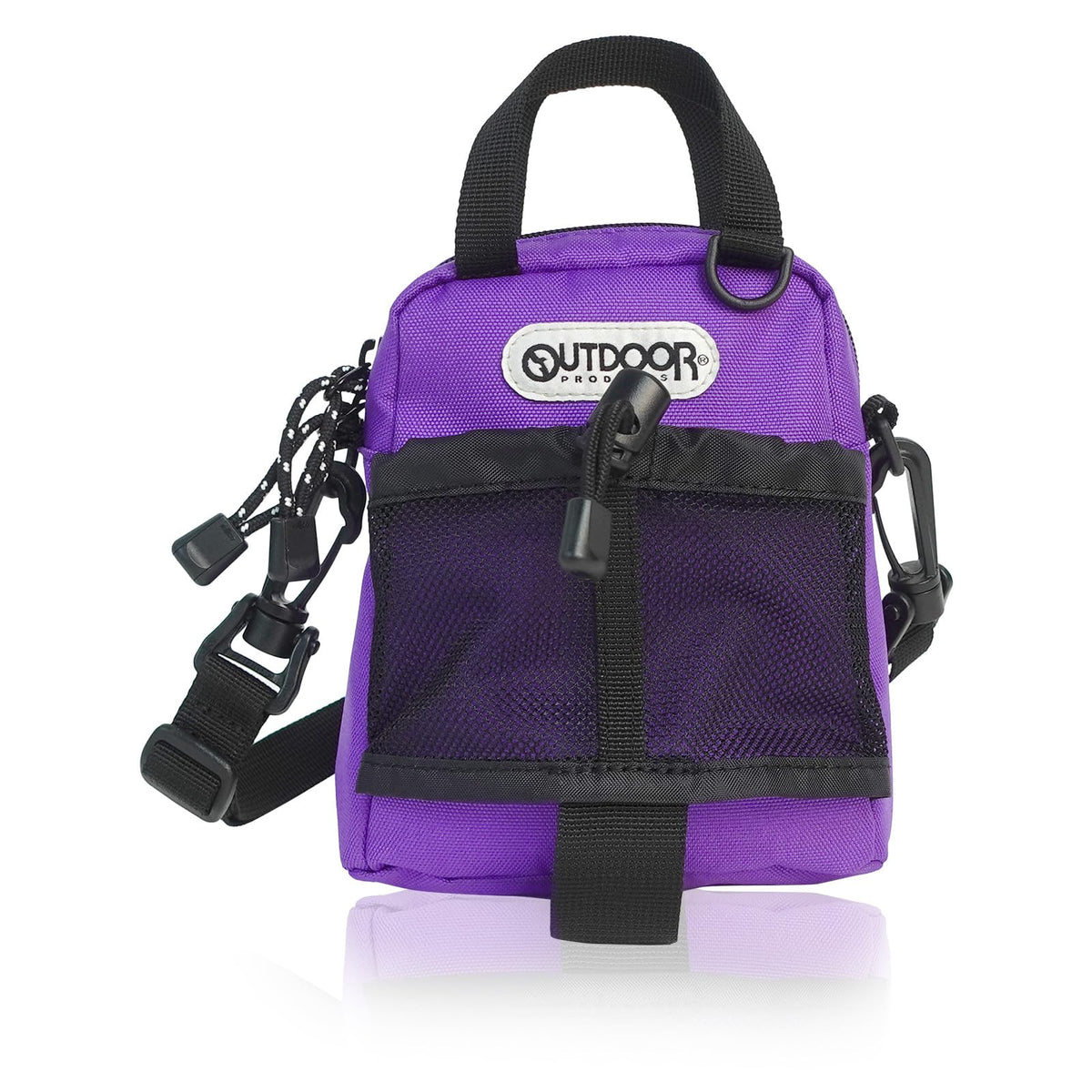 Outdoor Products Mini Shoulder Bag, Pouch, Drink Station, Bottle Storage, 2-Way, Compact, purple, One Size