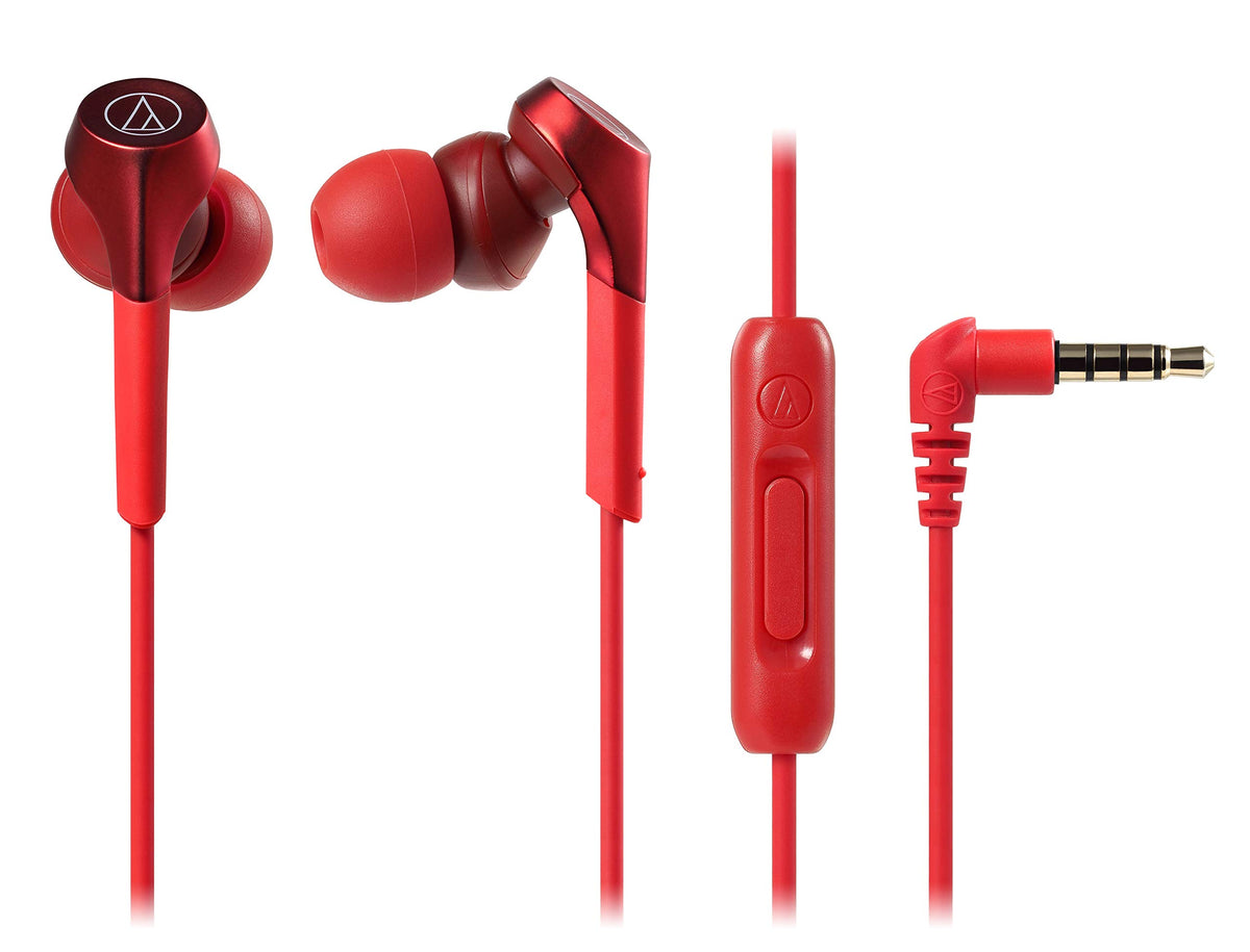 Audio-Technica cks550xis Solid Bass HD Bass Playback red