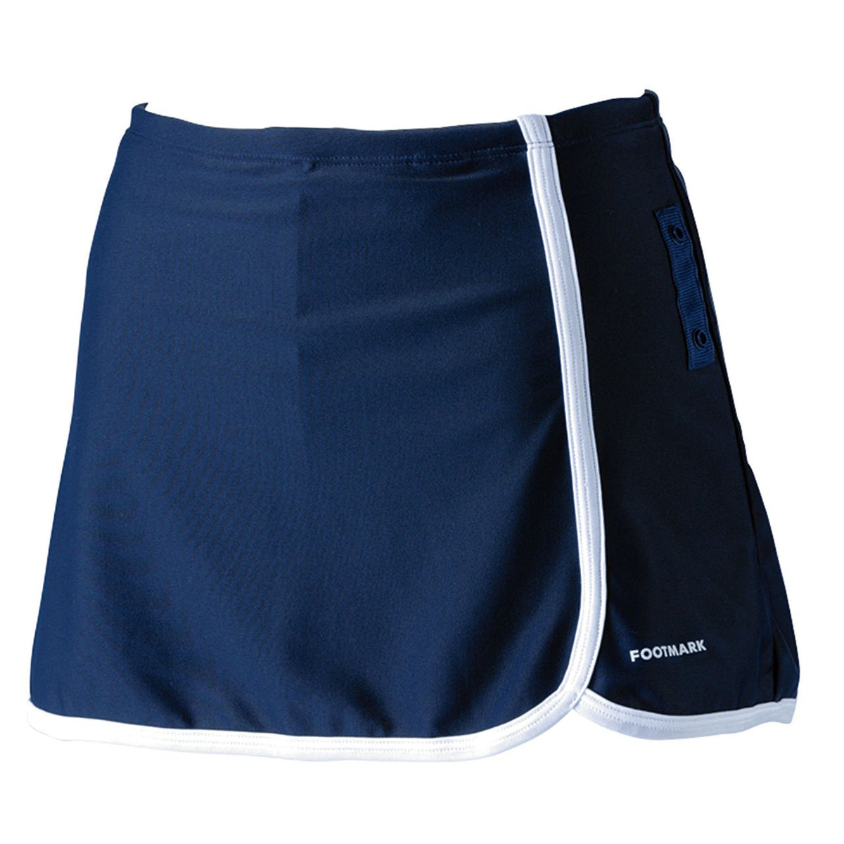 Footmark (Foot Mark) Women Fitness School Swimsuit Piping Separetsu Pants Skirt with 101,588 Navy (08) 3L