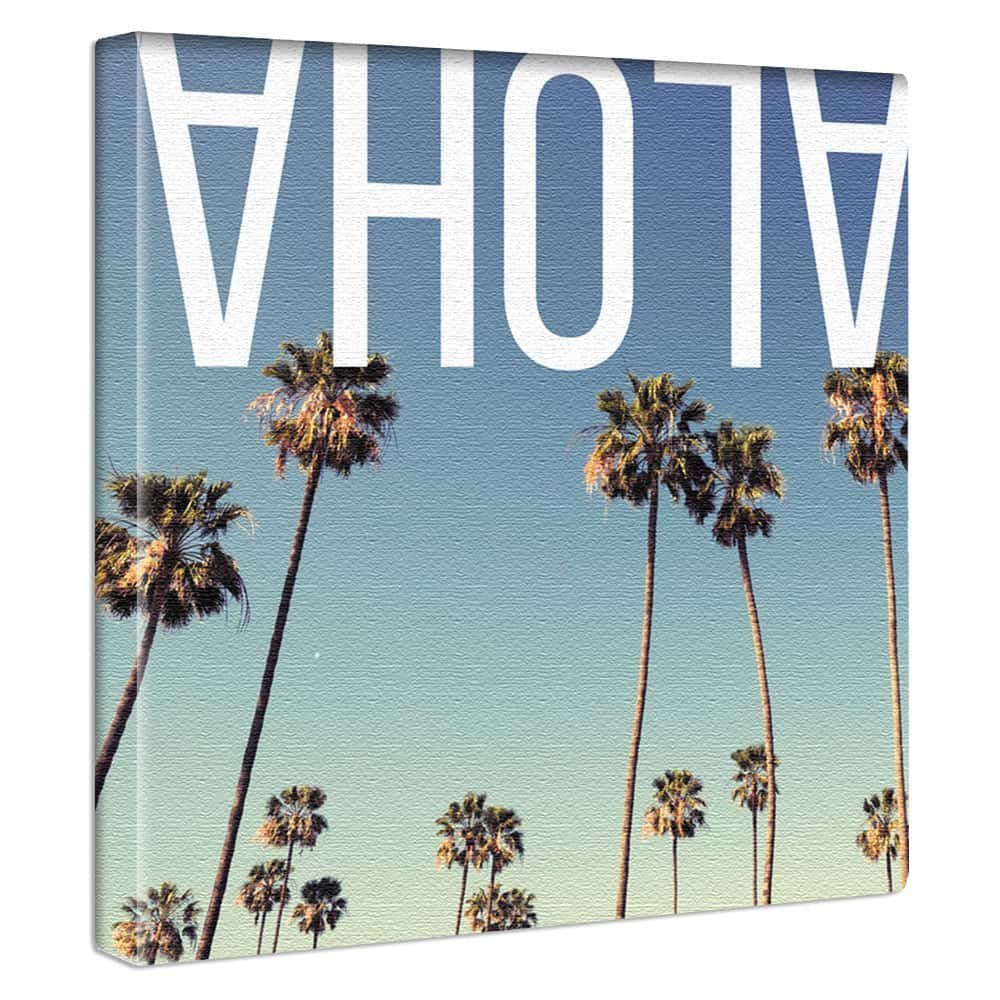 [a-toderi] Aloha Fabric Panel Interior Goods Art Hawaii Aloha Typo – 1702 – 01