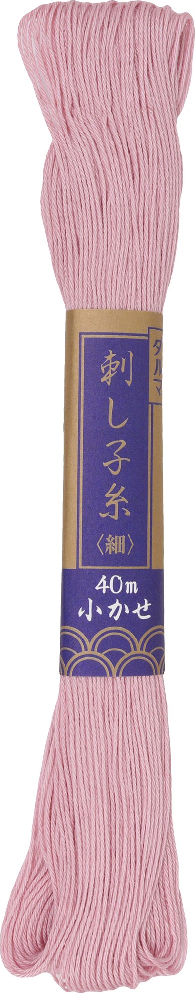 ダルマ 刺し子糸 細 小かせ 40m col.22 桜 5かせセット