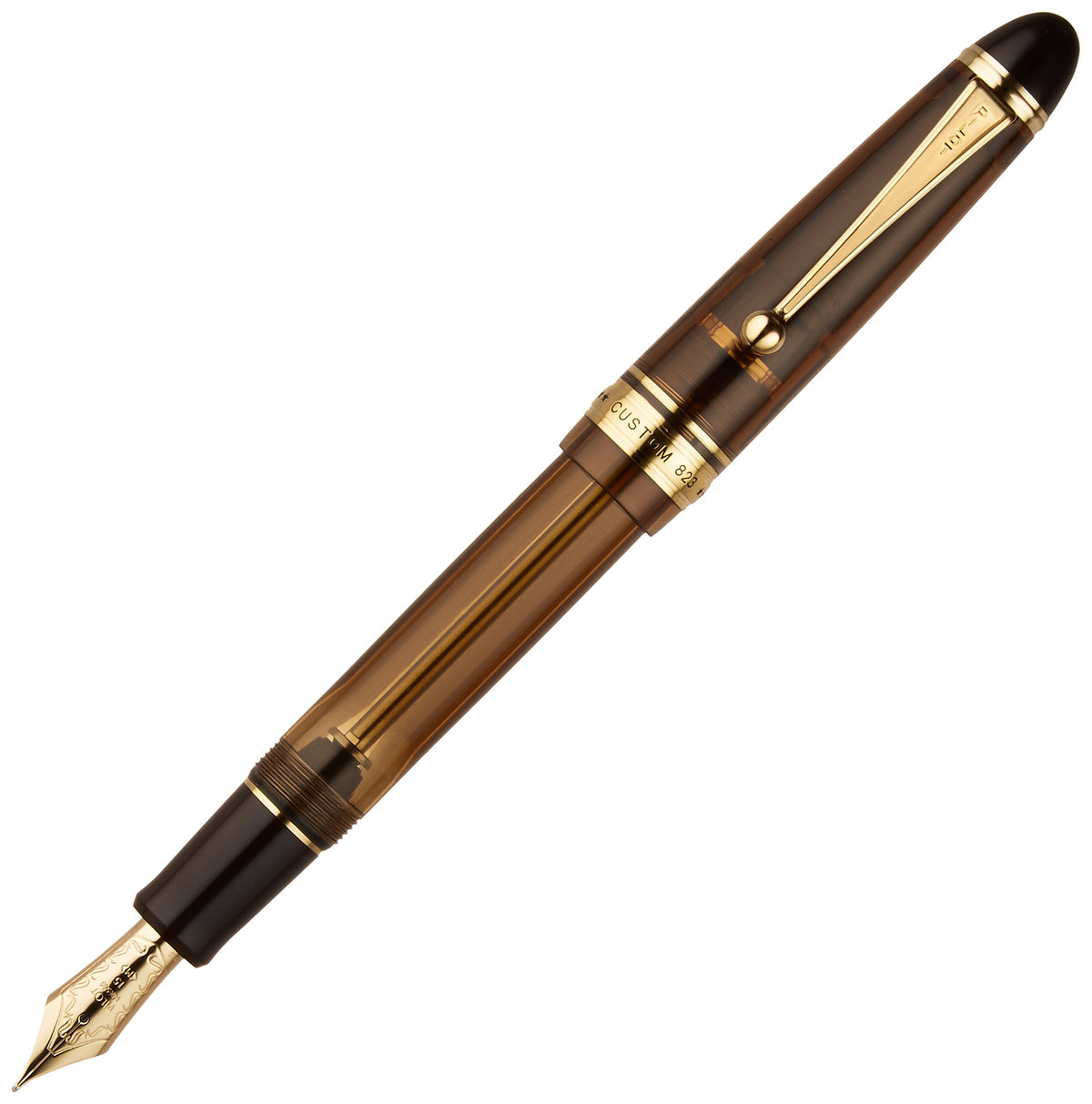 PILOT "CUSTOM 823 - Plunger Type/Transparent Brown (nib : Medium)