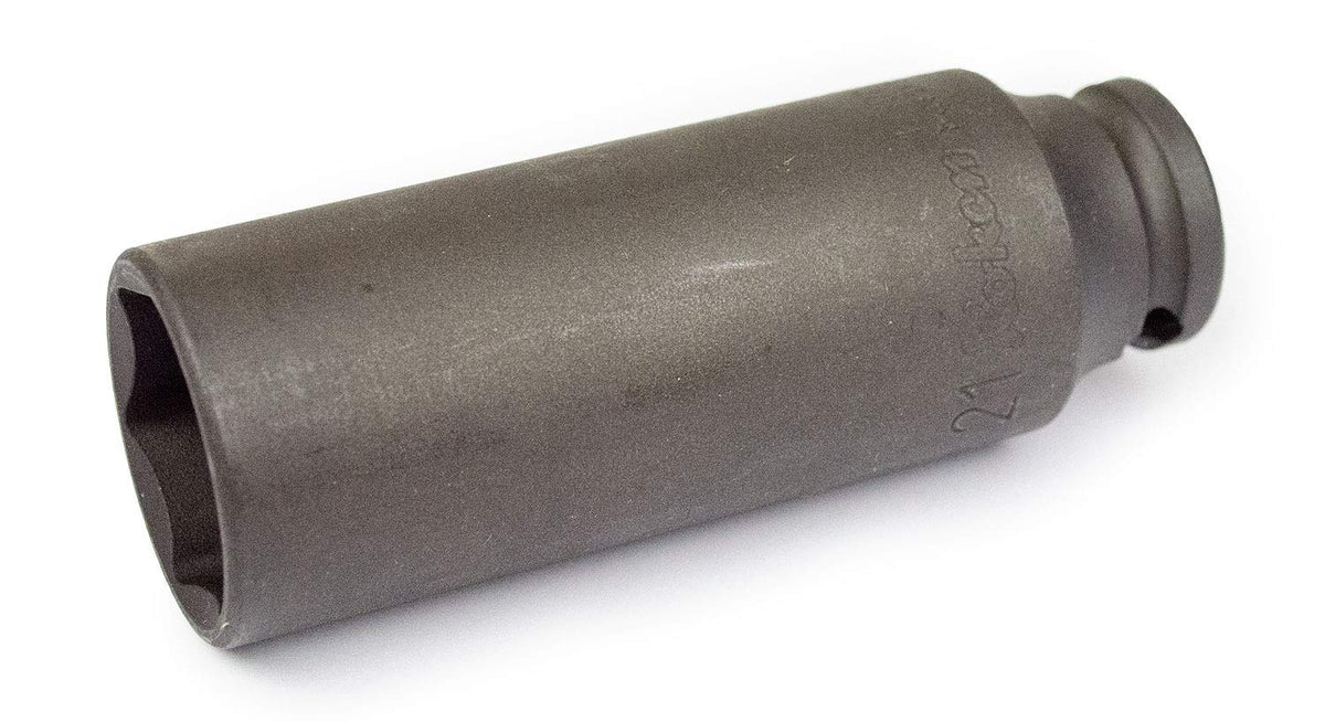 Ko-ken 13301M-21 3/8 Sq. Dr. Socket 21mm 6 point Length 80mm Thin walled