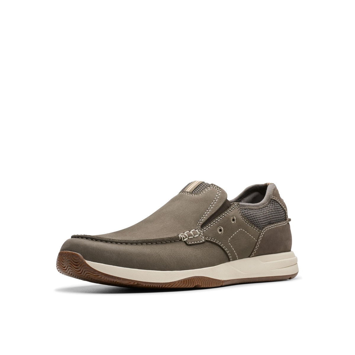 Clarks Collection Mens Sailview Step None, Taupe Nubuck, 8 Wide US