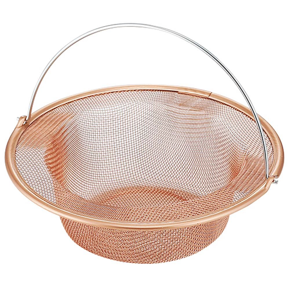 Kanai Kogyo Purity PT-017 Drain Outlet Pure Copper High Mesh Trash Catcher 4.4 inches (112 mm), Made in Japan