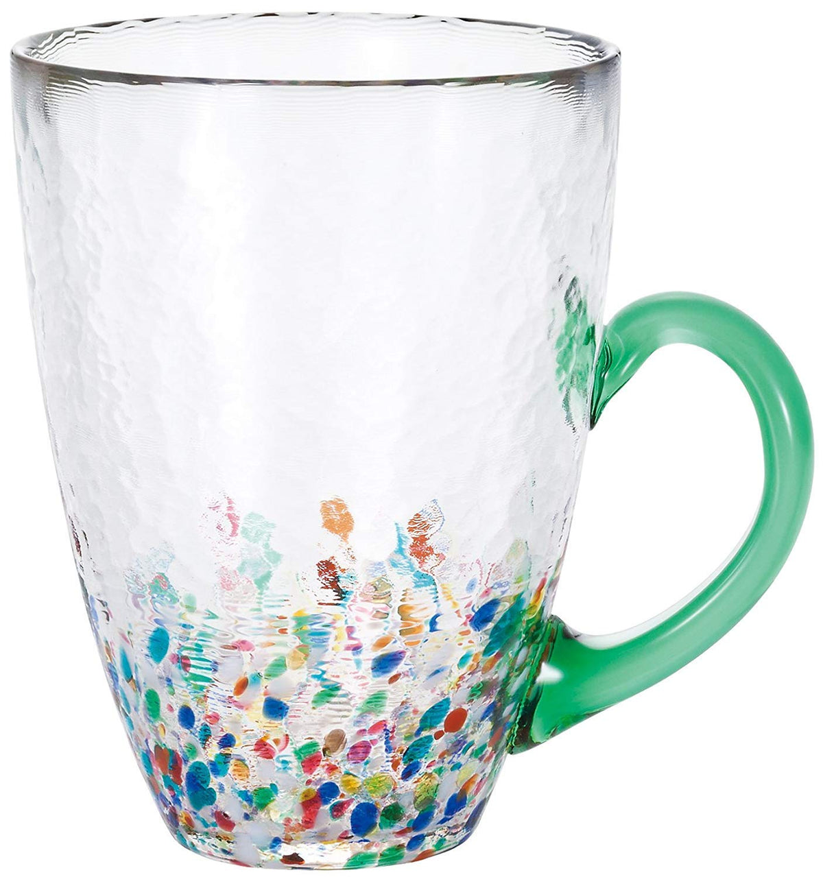 Aderia F71656 Tsugaru Vidro Mug, Green, Approx. 10.8 fl oz (320 ml), Nebuta Mug, 1 Piece, Made in Japan