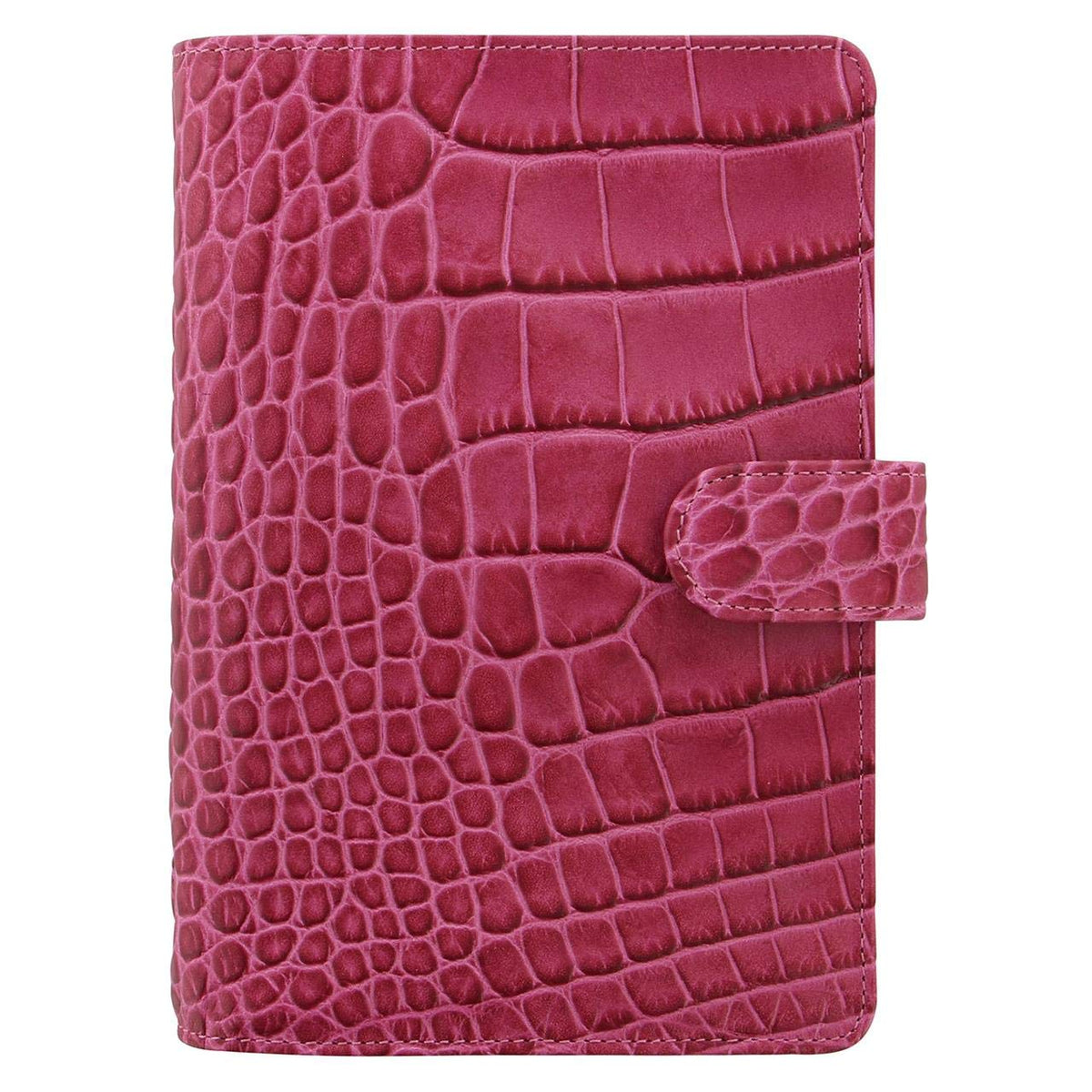 Filofax Personal Classic Croc organiser - fuchsia