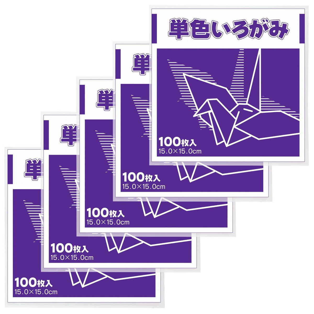 Showa Note Grimh Hobby Origami Solid Color Color Swag 5.9 inches (150 mm), Pack of 5 23-1612*5