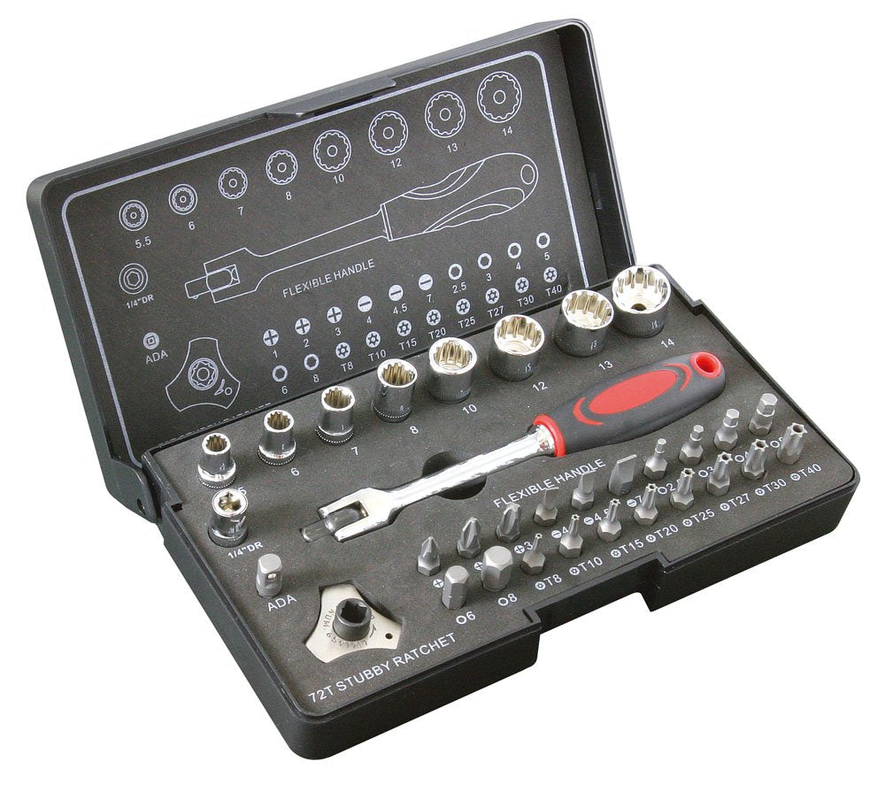 SUEKAGE TOOL Pro - Auto 1/4 "32PC. Triangle wrench set TW1432SS