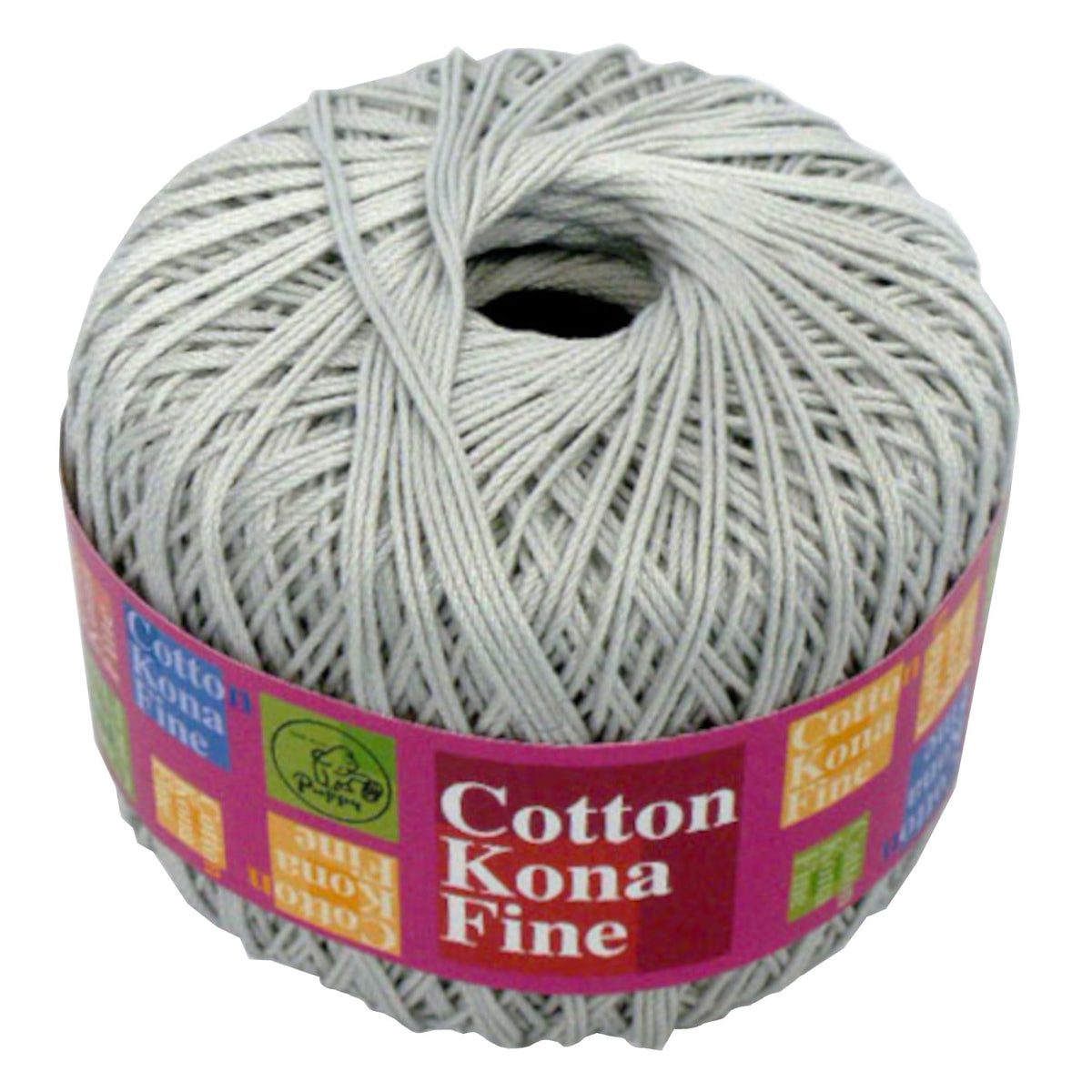 Puppy 10000477-0338 Hand Knitting Cotton Kona Fine Fine Type COL. 338 Gray 100% Cotton Approx. 0.9 oz (25 g) Approx. 10000477-0338
