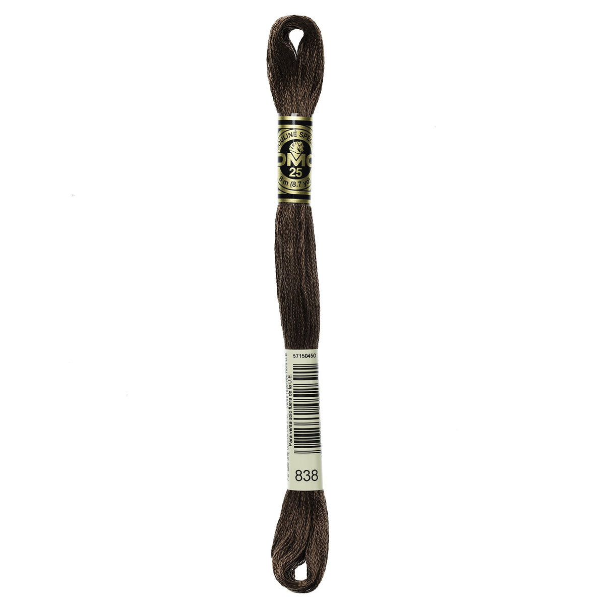 DMC 6-Strand Embroidery Cotton Floss, Very Dark Beige Brown