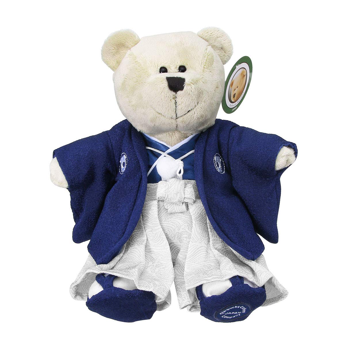 STARBUCKS Starbucks Plush Bear, Bear, Boys, Girls, Japan Limited Edition, Japanese Clothing, Kimono, Hakama, Crepe, Ethnic Costume, Black Apron, Barista, Asian (Boy)