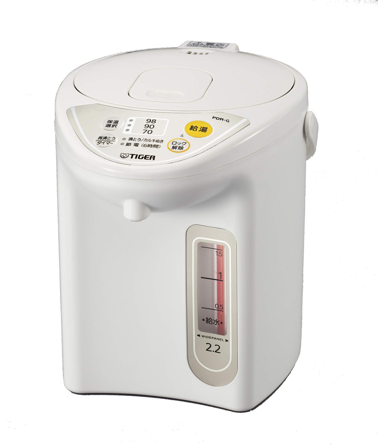 Tiger microcomputer electric pot (2.2L) White PDR-G220-W