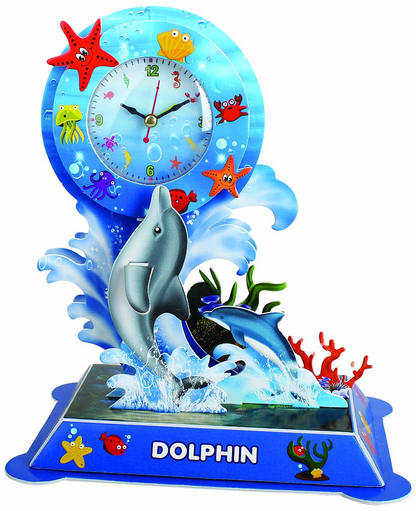 DIY CLOCK No.05 Dolphin (japan import) by Doyusha