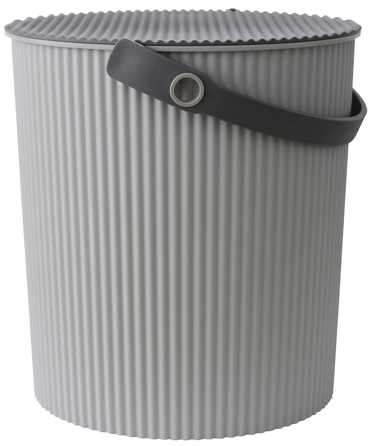 Yawata Kasei 234890 Omniutti Bucket with Lid, Luxe Gray, LL, 7.1 gal (20 L), Sceltevie omnioutil, Natural Luxe