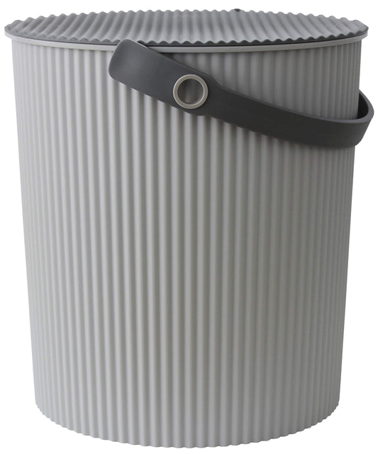 Yawata Kasei 234890 Omniutti Bucket with Lid, Luxe Gray, LL, 7.1 gal (20 L), Sceltevie omnioutil, Natural Luxe