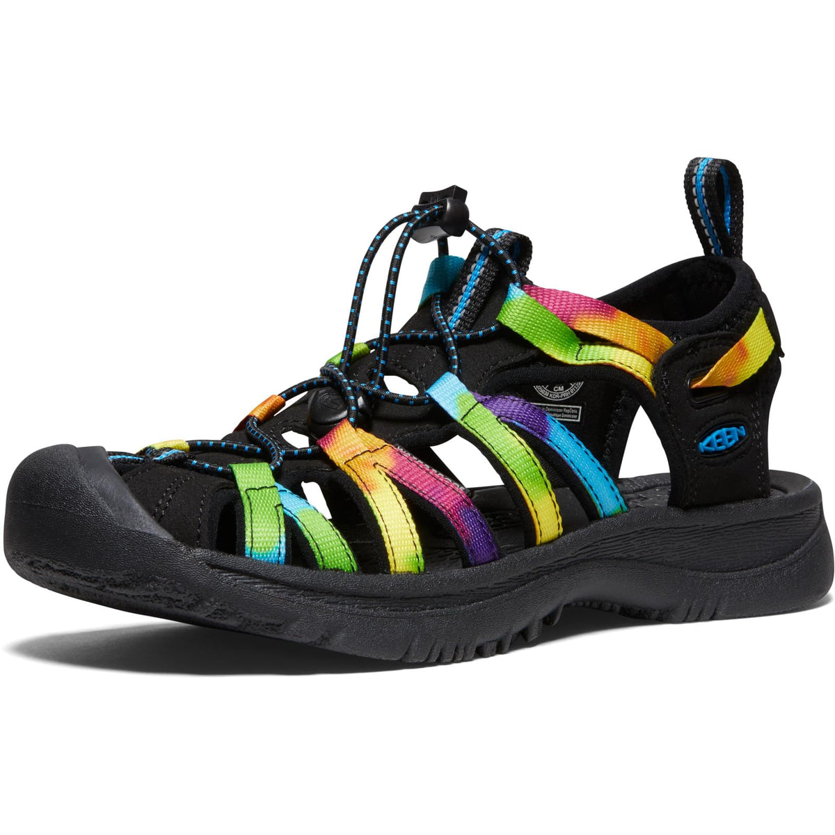 KEEN Women's Whisper Closed Toe Durable Comfortable Easy On Washable Adventure Sandals,Original Tie Dye,11