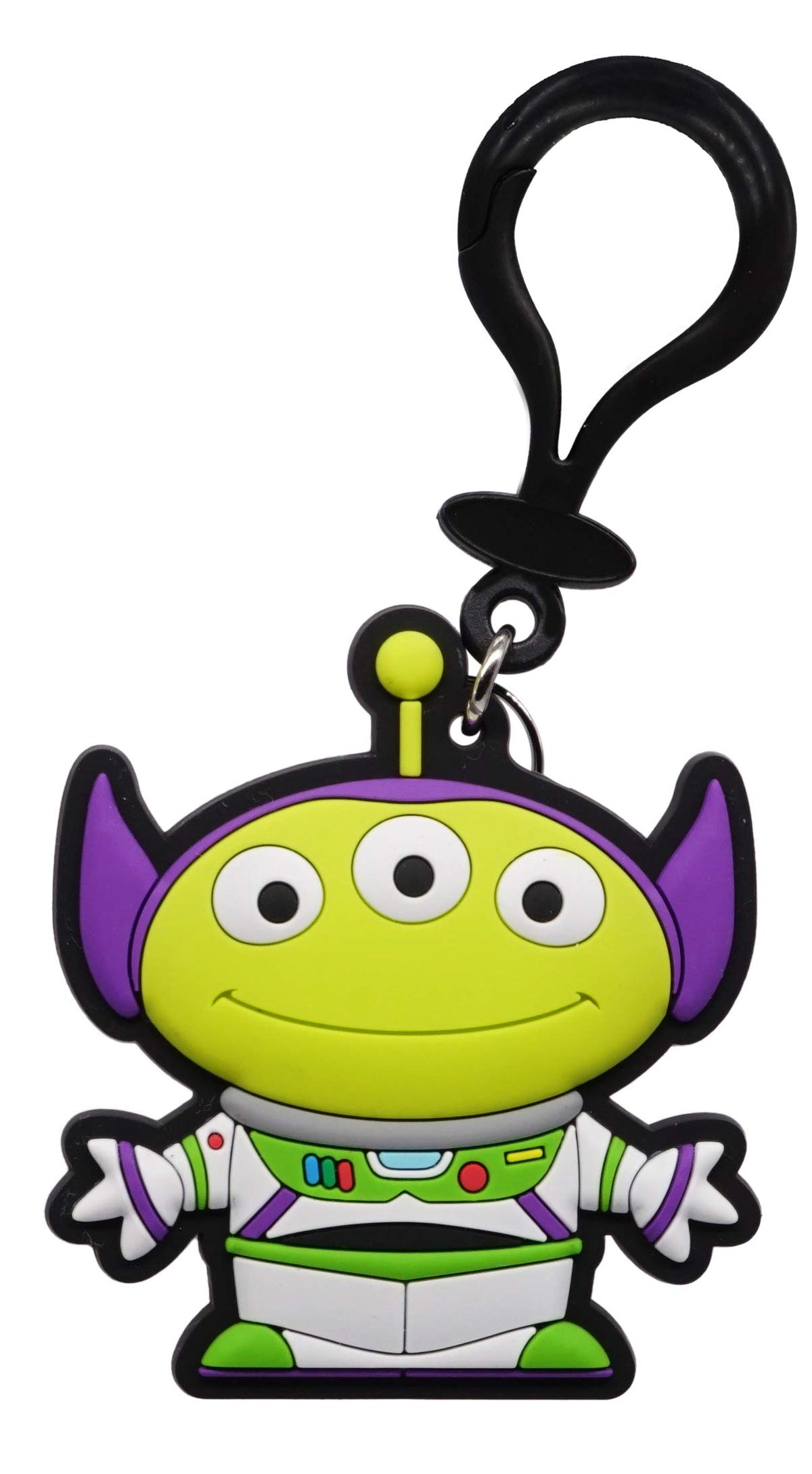 Disney Toy Story Alien Remix Buzz Lightyear PVC Soft Touch Bag Clip