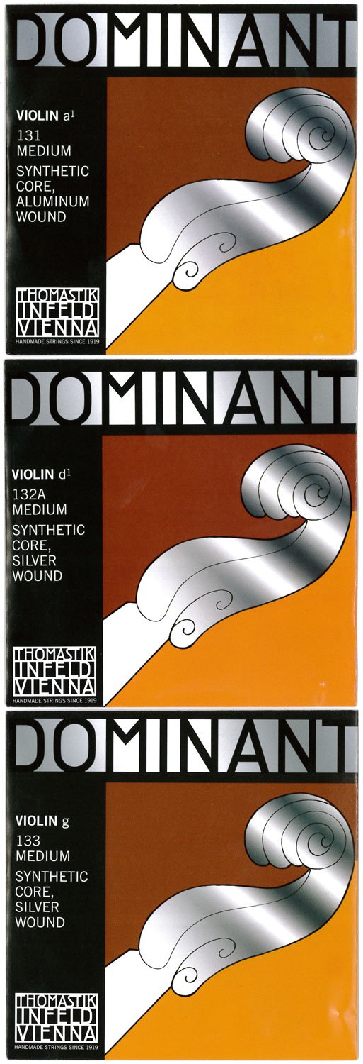 THOMASTIK Dominant 4/4 Violin Strings A.D.G Line Set (D Wire Silver Wound)