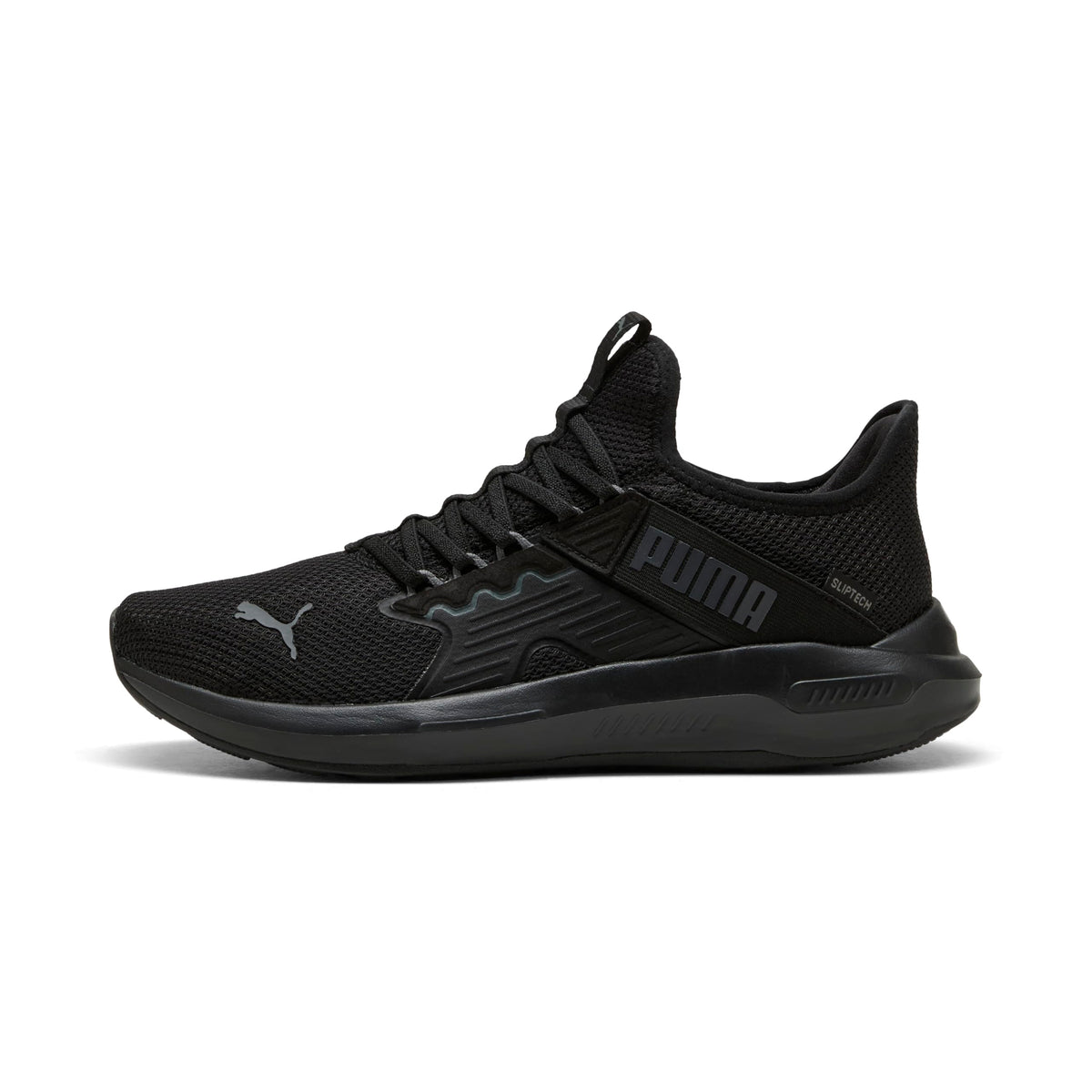 Puma Unisex Softride Enzo 5 Slip Tech Street Running Shoe, Puma Black, Cool, Dark Grey, 9.5 US