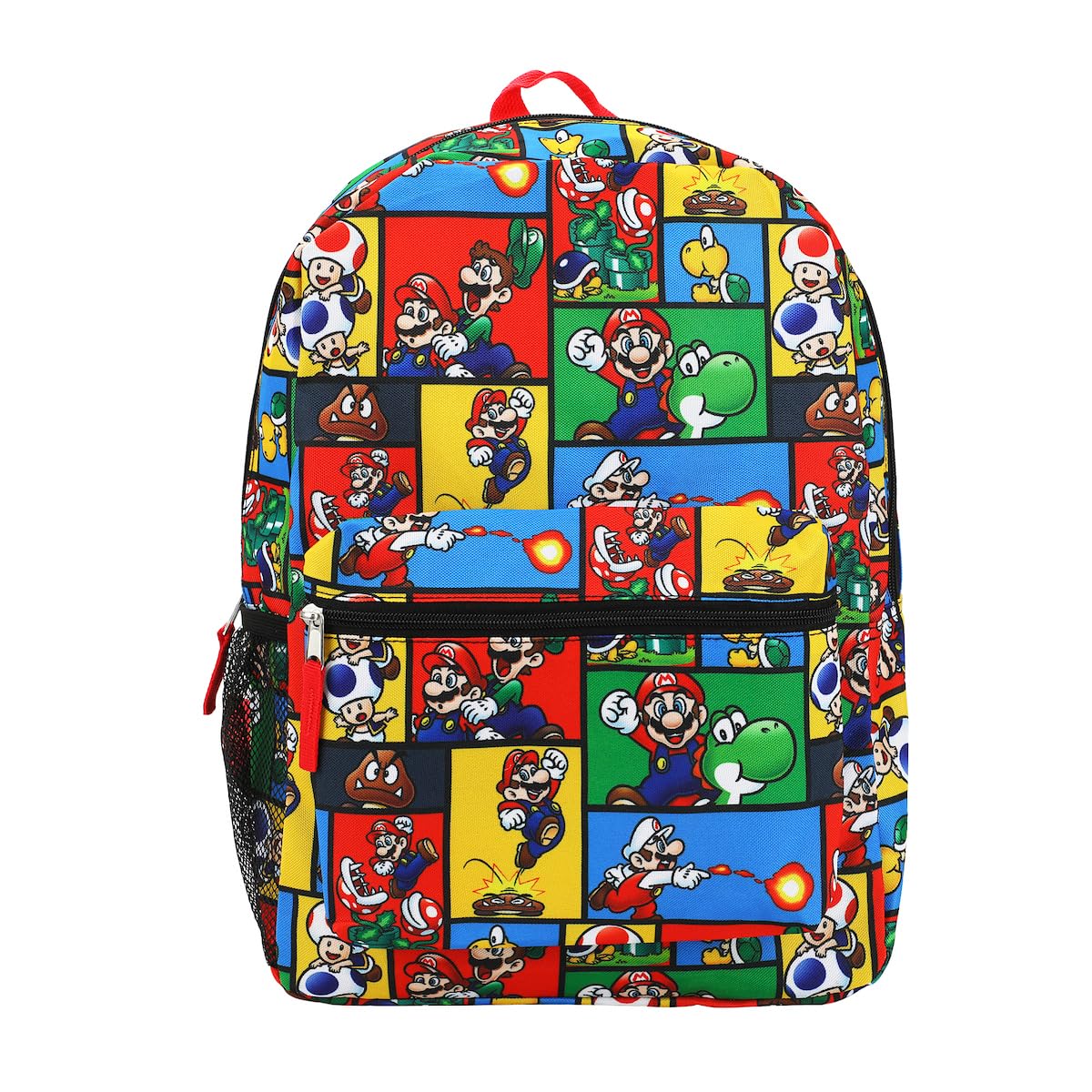 Bioworld Super Mario Brothers All-Over Print 18" Backpack