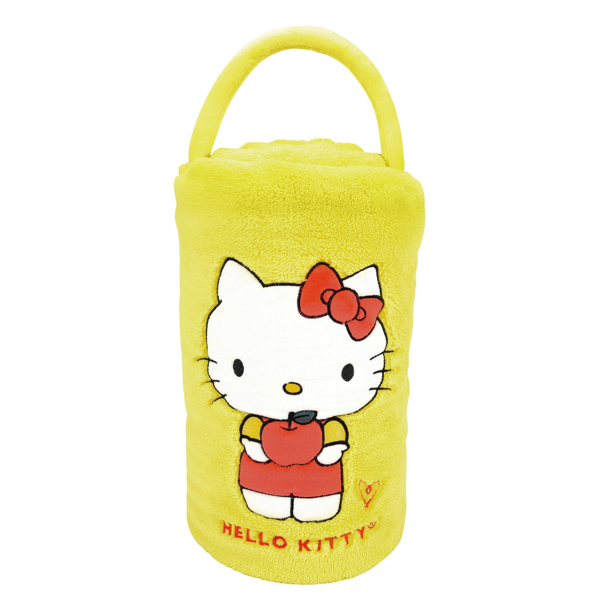 Department 56 Snowpinions Sanrio Hello Kitty Holding Apple Throw Blanket, 45 by 60 Inch, Multicolor