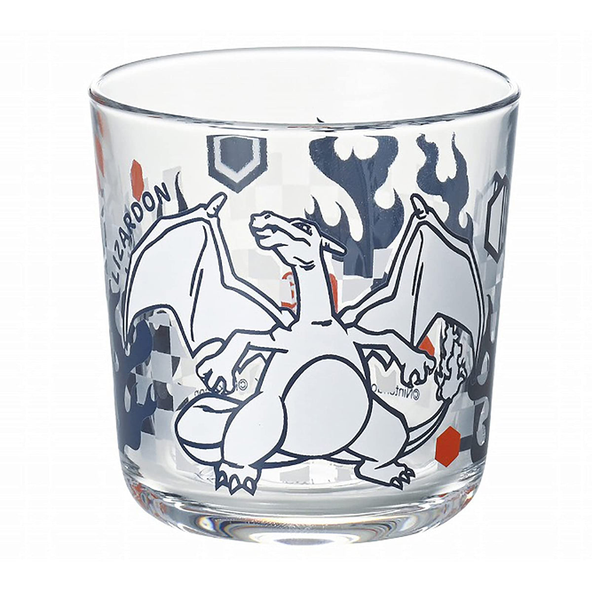 Kaneshotouki 140163 "Pokemon Charizard" Glass Cup Tumbler, 3.1 inches (8 cm), Cut Picture Touch