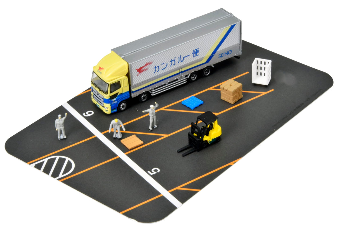 Tomytec The Truck Collection 333777 Torakore Logistics Site Wing Van Set H Seino Transport Diorama Supplies