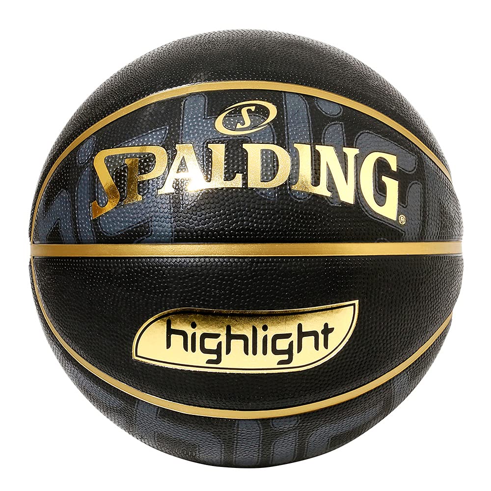 Spalding 84-533J Basketball Gold Highlight No. 6 Ball Black x Gold Basketball Basket