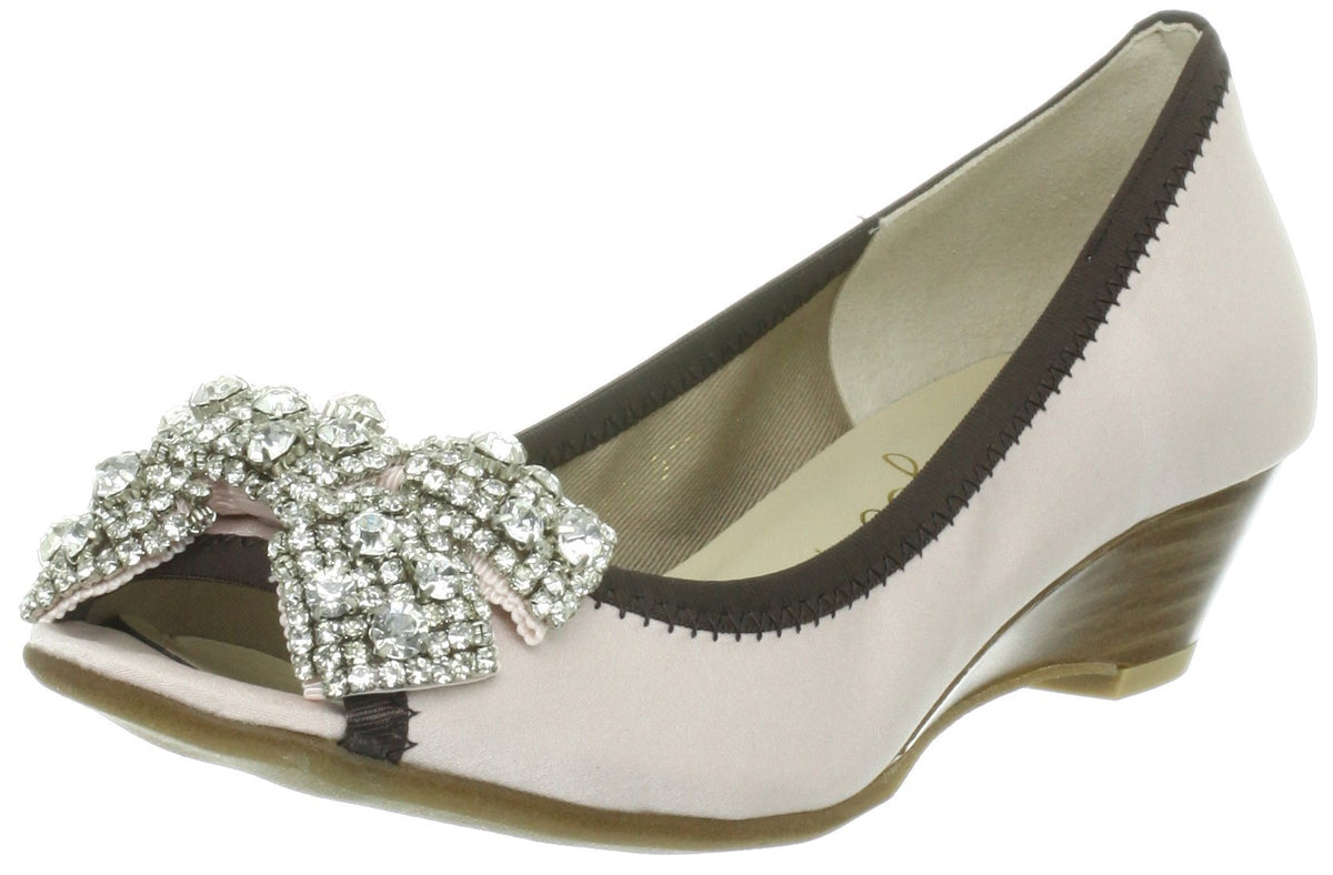 Bridget Birkin(ブリジットバーキン) Women's Open Toe Pump, Pink Combination, 23.5 cm