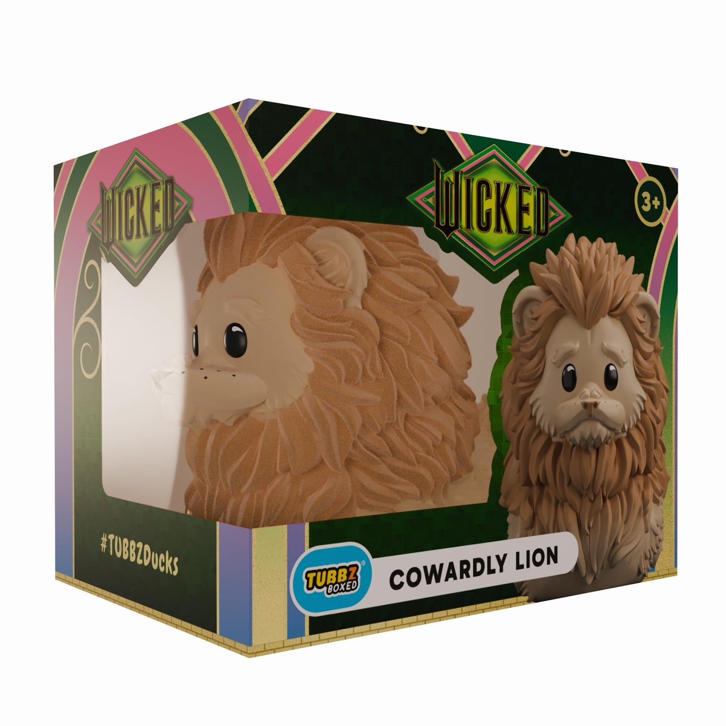 TUBBZ: Wicked for Good - Cowardly Lion Rubber Duck Collectible Toy 3.5"