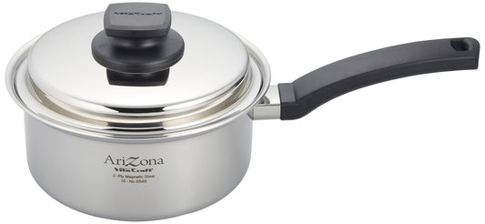 Vitacraft 8545 One-Handed Pot, Arizona, 6.7 inches (17 cm), Recipe Included, Silver