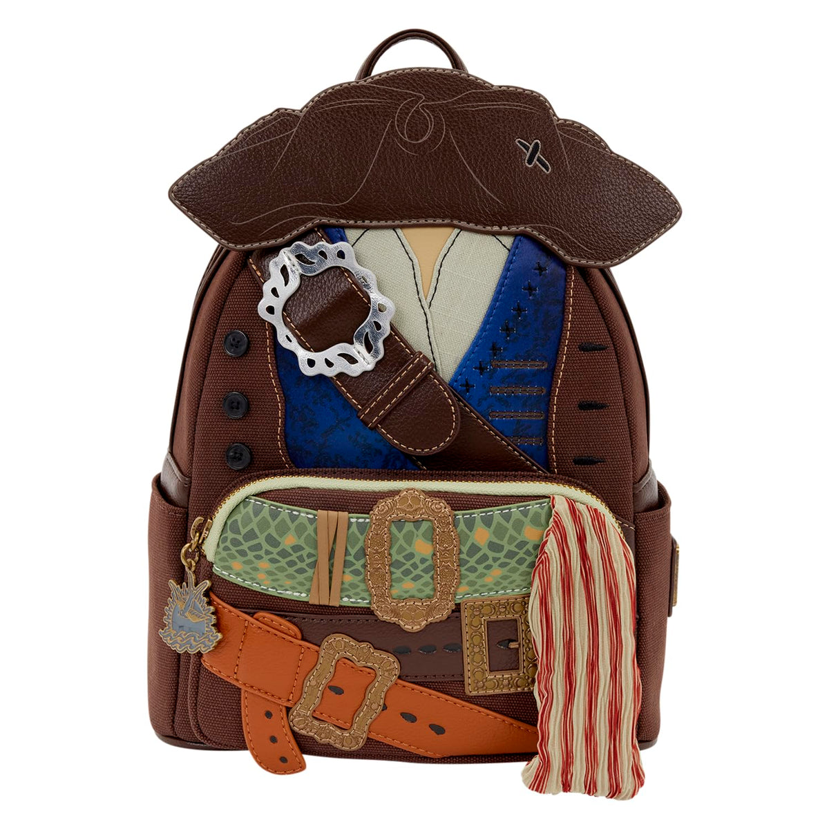Loungefly Disney: Jack Sparrow - Pirates of the Caribbean - Cosplay Mini Backpack - Great for Kids & Adults - Collectible Bags