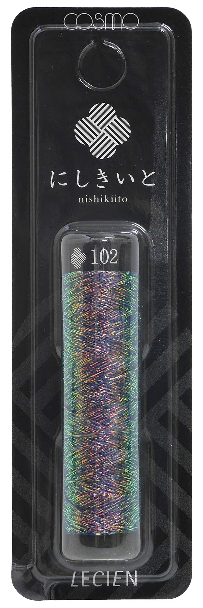 Cosmo Threshold Glitter Embroidered Yarn Iridescent 20 m Roll