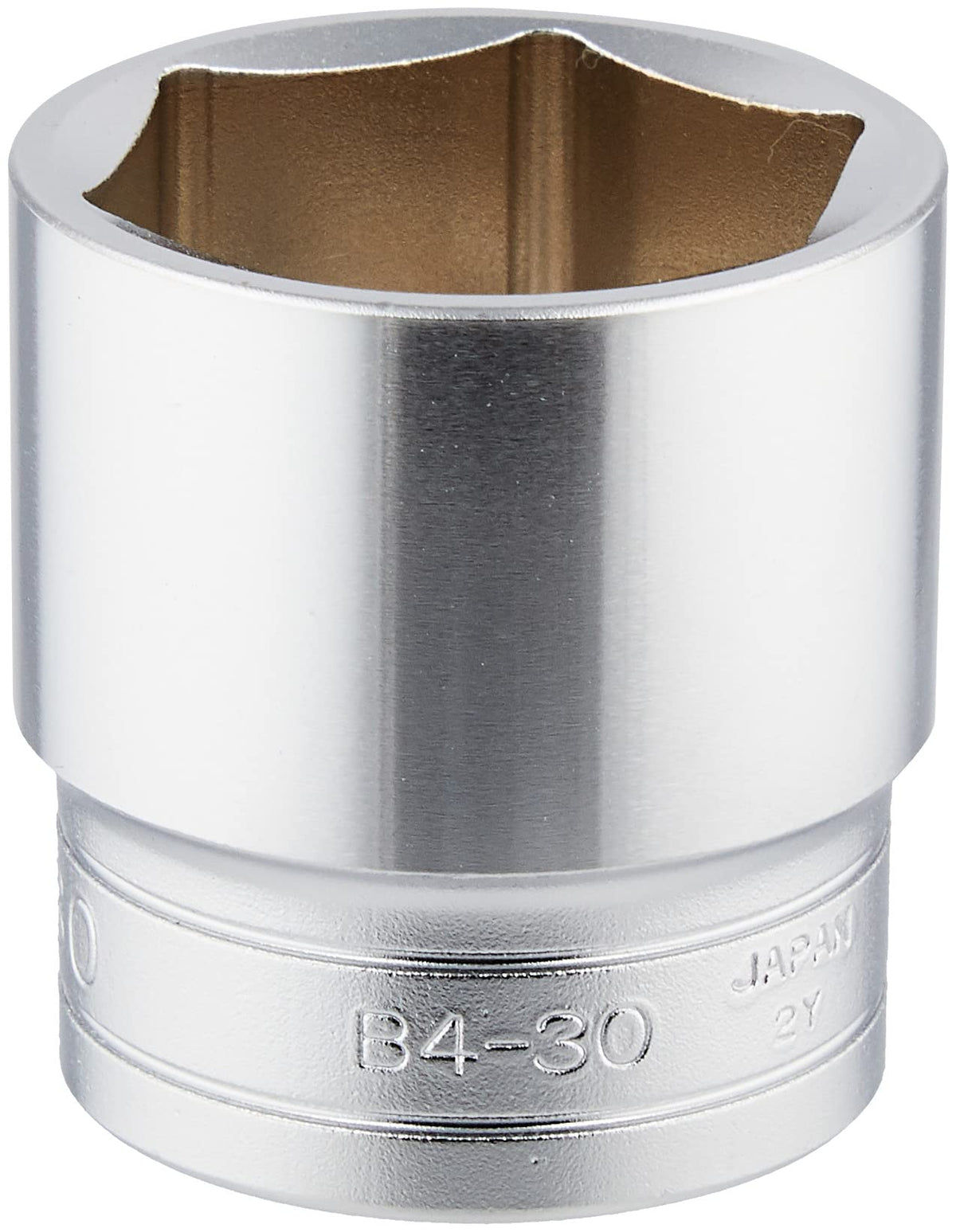 Kyoto Tool (KTC) Socket, Hex B430, Opposite Side Dimensions: 1.2 x Drive: 0.5 x Total Length: 1.7 inches (42 mm), 1 Piece