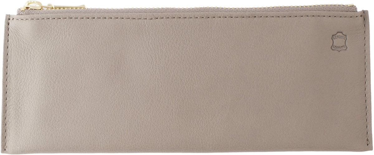 Slip-On OSL-1802 Flat Pen Case, OSL Leather, Greige