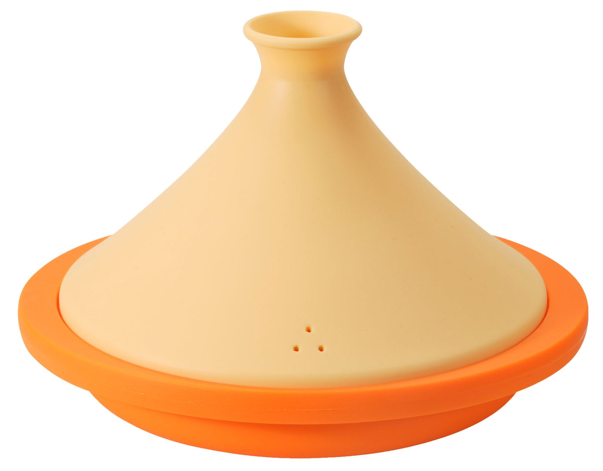 CB Japan 7.8inchs Valencia Orange Silicon Tagine Pot (with Recipes)
