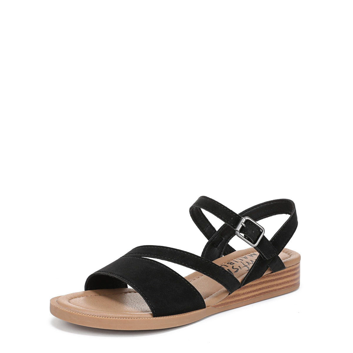 Blowfish Malibu Women's Arrow Sandal Black Nubuck 7.5 M