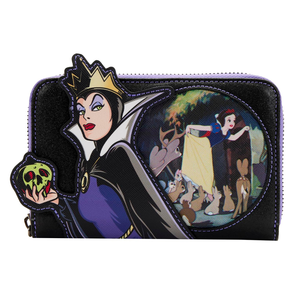 Loungefly DISNEY VILLAINS SCENE EVIL QUEEN ZIP AROUND WALLET