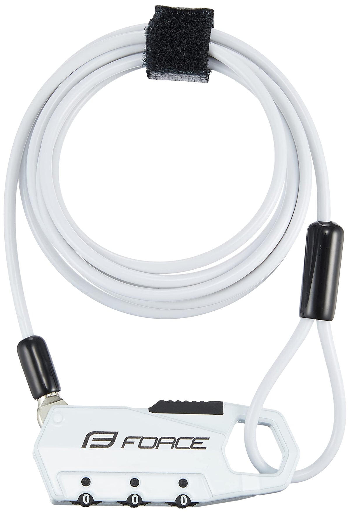 Force 80022 Mini Lock Straight Wire, 70.9 inches (180 cm), White