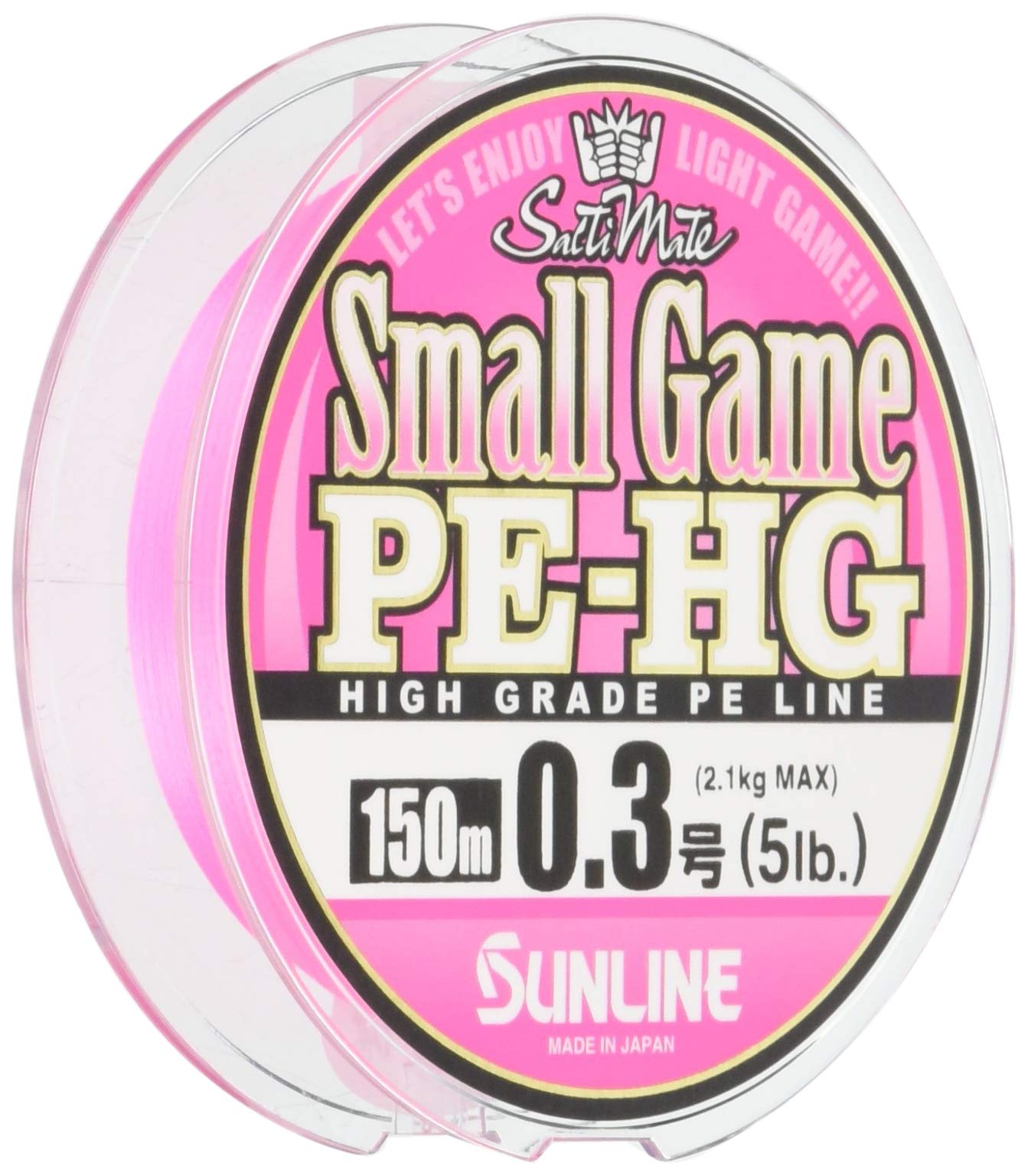 SUNLINE PE Line Saltimate Small Game HG 150m No. 0.3 5lb Sakura Pink