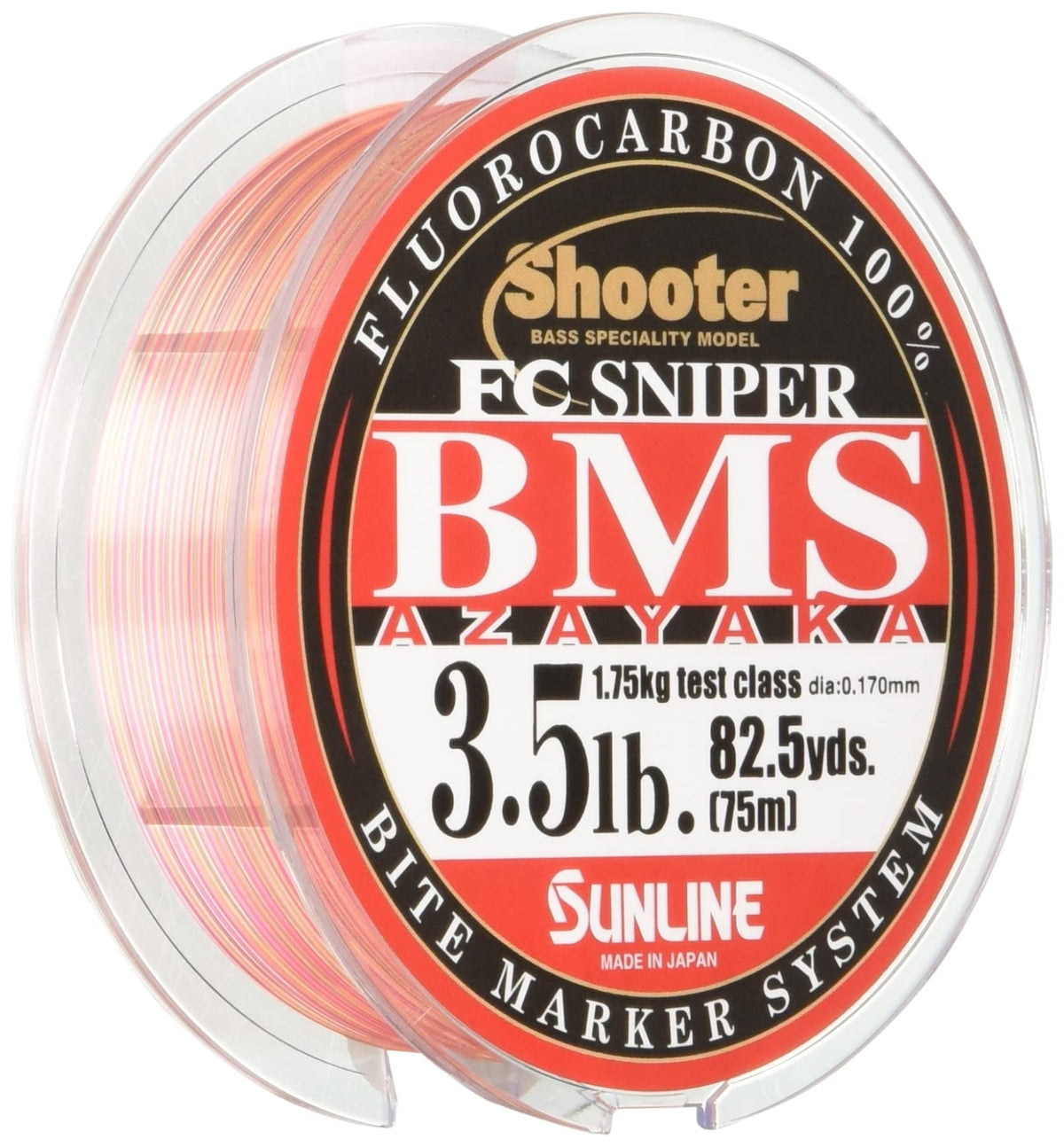SUNLINE Fluorocarbon Line Shooter FC Sniper BMS AZAYAKA 75m 3.5lb