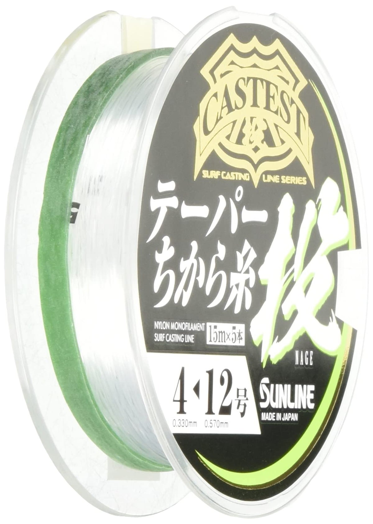 Sun Sunline (Sunline) Line kyasutesuto Tapered Force Yarn Throw 75 m Clear Blue # 4 – 12