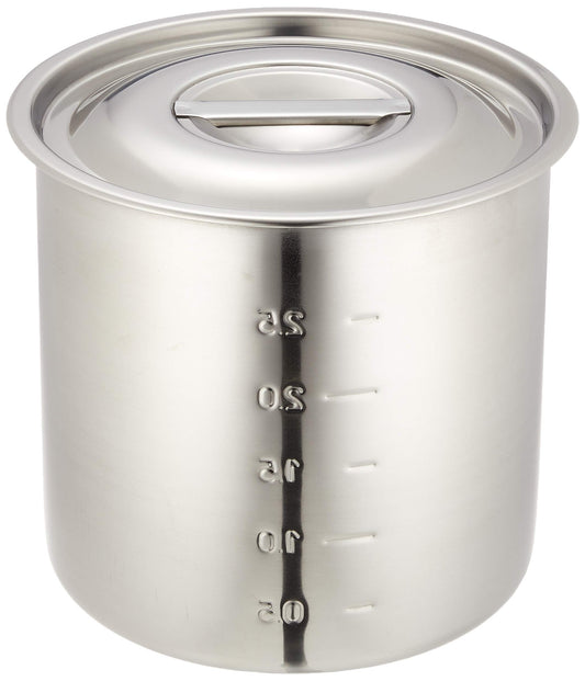 EBM 18-8 Kitchen Pot/Small Pot, 6.3 inches (16 cm), Handless