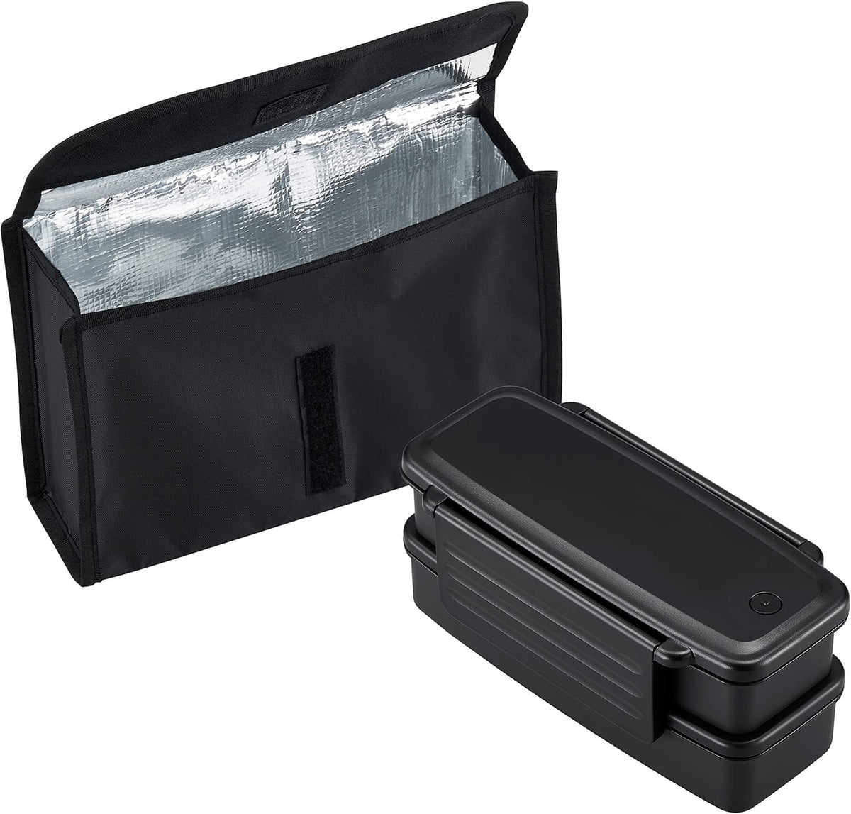 OSK BLW-18HE Monotone Lunch Box, 2-Tier Cooler Case, Made in Japan