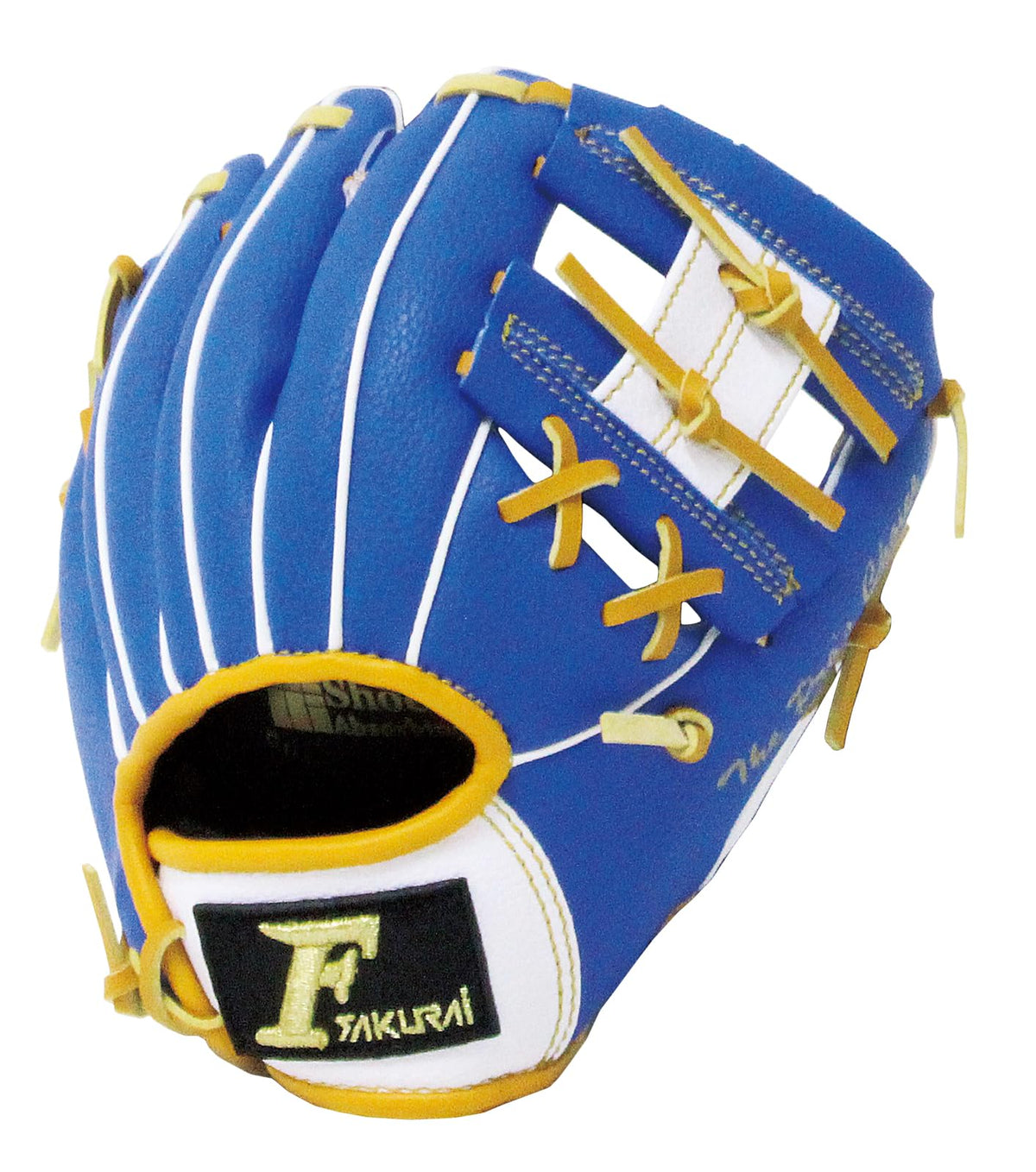 SAKURAI Kids Softball Glove, 9 Inch, for Right Hand, Blue x White
