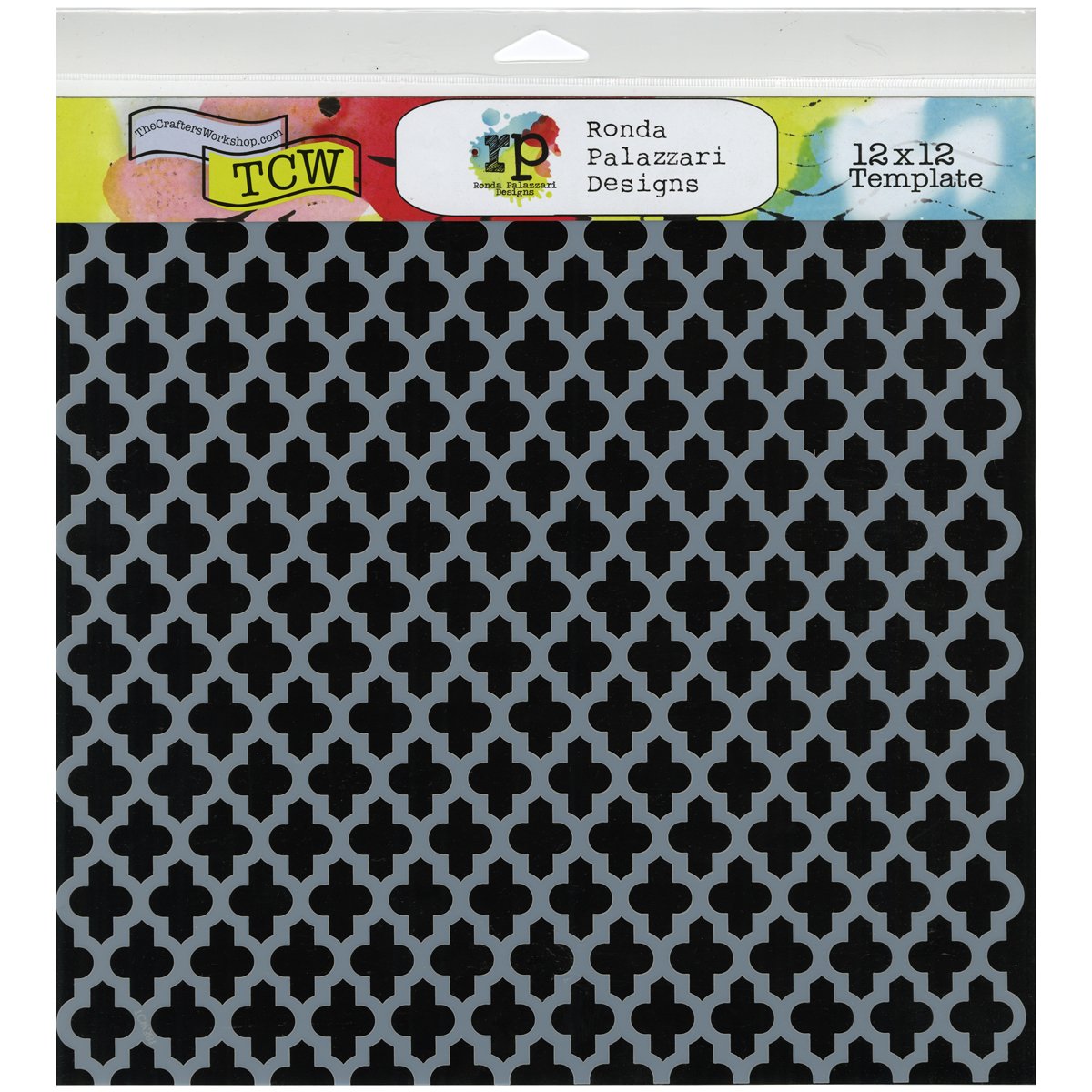 Crafters Workshop Template, 12 by 12-Inch, Quatrefoil