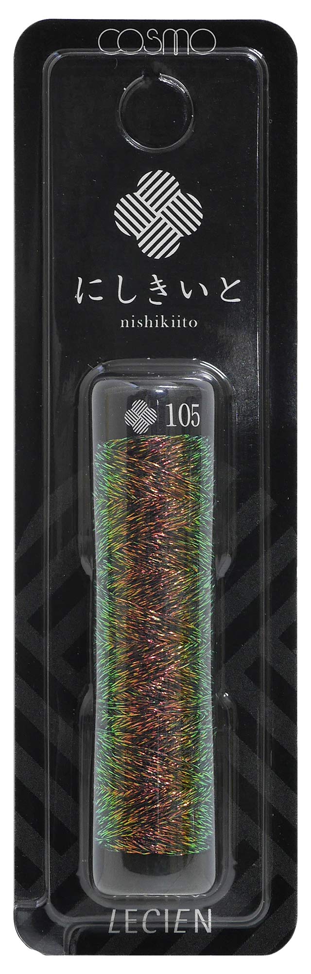 Cosmo Threshold Glitter Embroidered Yarn Iridescent 20 m Roll