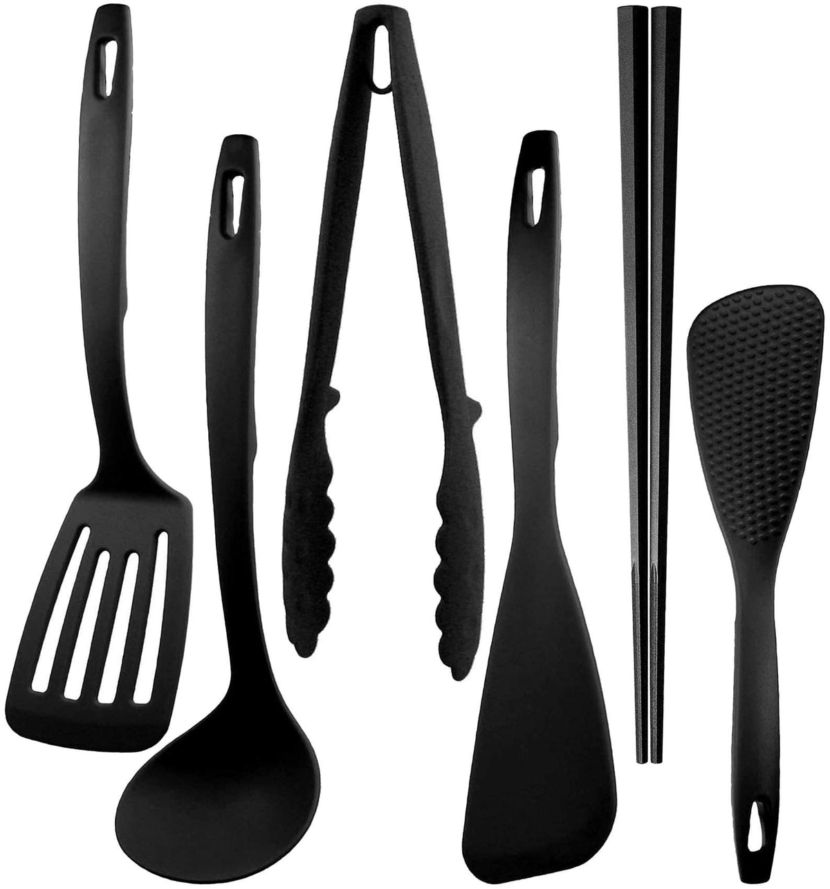 Nagao Tsubame Sanjo Kitchen Tool Set, Set of 4, Spatula, Ladle, Tongs, Spatula, Made in Japan